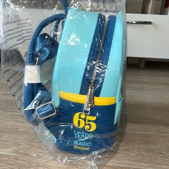 NWT Loungefly Disney Parks 65th Anniversary Mickey Minnie Castle Mini Backpack